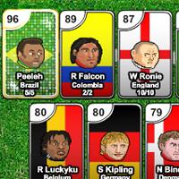 Juego de cartas de fútbol: Sports Heads Cards Squad Swap